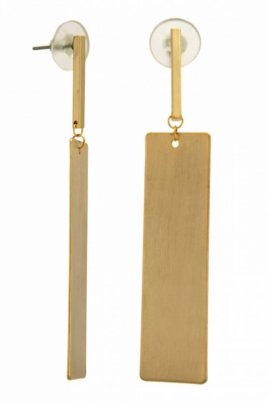 Matte Gold Tag Poly Danglers